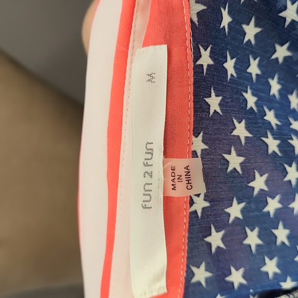 💥 American flag sheer button down tanktop - Picture 3 of 4